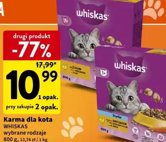 Intermarche Karma dla kota WHISKAS 800 g oferta