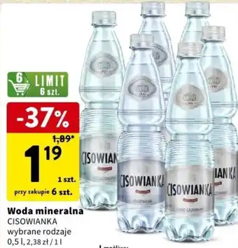 Intermarche Woda mineralna Cisowianka 0,5 l oferta