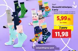 Lidl Soxo Skarpetki dziecięce, 2 pary oferta