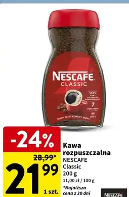 Intermarche Kawa rozpuszczalna NESCAFE Classic 200 g oferta