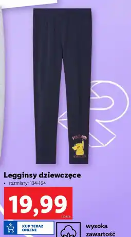 Lidl Legginsy dziewczęce oferta
