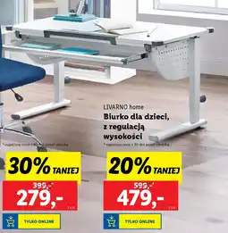 Lidl LIVARNO home Biurko dla dzieci, z regulacją wysokości oferta