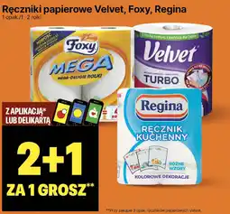 Delikatesy Centrum Ręczniki papierowe Velvet, Foxy, Regina oferta