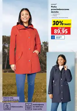 Lidl Esmara Parka przeciwdeszczowa damska oferta