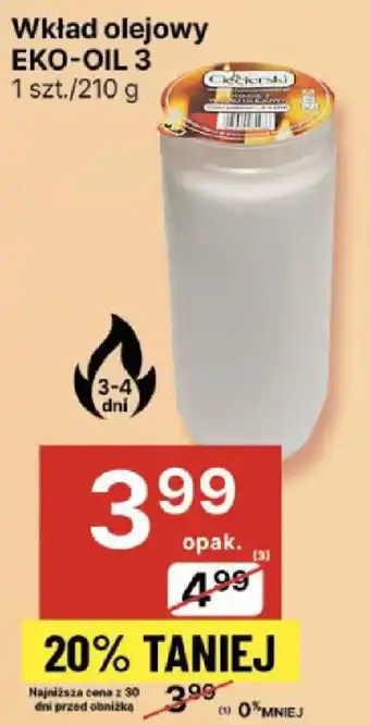 Delikatesy Centrum Wkład olejowy EKO-OIL 3 1 szt./210 g oferta