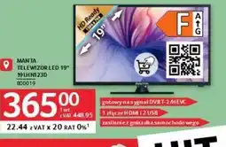 Selgros Manta Telewizor LED 19" 19LHN123D oferta