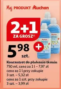 Auchan Koncentrat do płukania spring freshness Auchan oferta