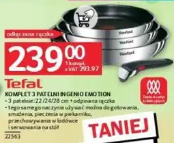 Selgros Komplet 3 patelni Ingenio Emotion Tefal oferta