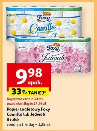 Auchan Papier toaletowy Foxy Jedwab oferta