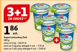 Auchan Jogurt naturalny Zott Primo oferta
