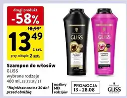 Intermarche Szampon do włosów Gliss Kur Ultimate Repair oferta