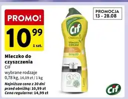 Intermarche Mleczko do czyszczenia z mikrokryształkami lemon Cif Cream oferta