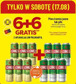 Polomarket Piwo Łomża jasne lub pils oferta