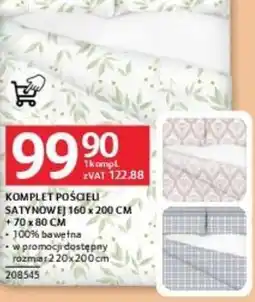 Selgros Komplet pościeli satynowej 160 x 200 cm oferta