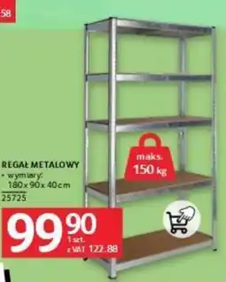 Selgros Regal metalowy 180 x 90 x 40 cm oferta