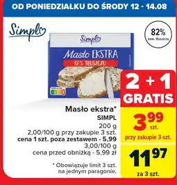Carrefour Masło Simpl oferta