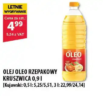 Eurocash Cash & Carry Olej Oleo rzepakowy Kruszwica 0,9 l oferta