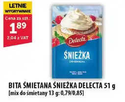 Eurocash Cash & Carry Bita śmietana Snieżka Delecta 51 g oferta