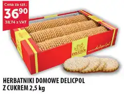 Eurocash Cash & Carry Herbatniki domowe Delicpol z cukrem 2,5 kg oferta