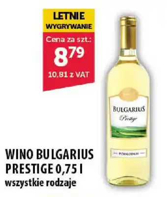 Eurocash Cash & Carry Wino Bulgarius Prestige 0,75 l oferta