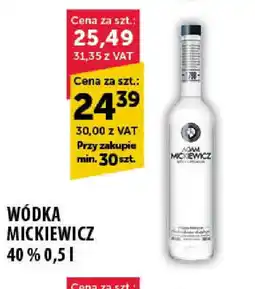 Eurocash Cash & Carry Wódka Mickiewicz 40% 0,5 l oferta