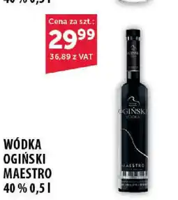 Eurocash Cash & Carry Wódka Ogiński Maestro 40% 0,5 l oferta