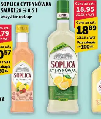 Eurocash Cash & Carry Soplica Cytrynówka Smaki 28% 0,5 l oferta