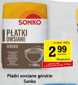 Gram Market Płatki owsiane górskie Sonko 500 g oferta