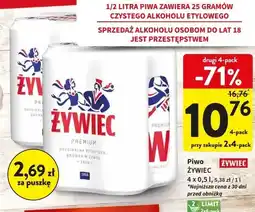 Intermarche Piwo Żywiec Jasne Pełne oferta