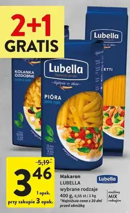 Intermarche Makaron pióra Lubella oferta