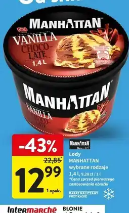 Intermarche Lody chocolate & vanilla Manhattan (Nestle) oferta