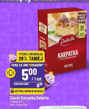 Polomarket Ciasto karpatka z nutą waniliową Delecta oferta