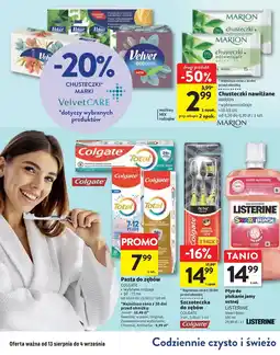 Intermarche Chusteczki odświeżające green tea Marion oferta