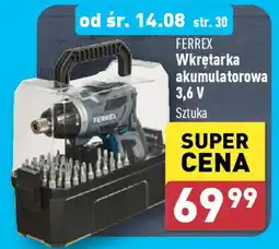 ALDI FERREX Wkrętarka akumulatorowa 3,6 V oferta