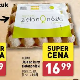 ALDI OLDAR Jaja od kury zielononóżki 20 szt. oferta