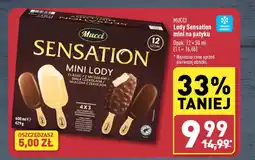ALDI MUCCI Lody Sensation mini na patyku 12 x 50 ml oferta