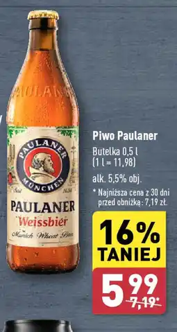 ALDI Piwo Paulaner 0,5 l oferta