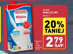 ALDI MILSANI Mleko 3,2% UHT 1 l oferta