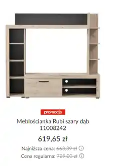 Meblościanka Rubi szary dąb 11008242