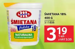 Selgros ŚMIETANA 18% 400 G oferta