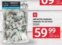 Selgros KREWETKI SUROWE, OBRANE 16-20 750 G oferta