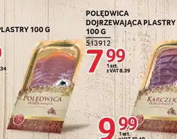 Selgros POLĘDWICA DOJRZEWAJĄCA PLASTRY 100 G oferta