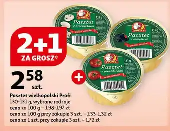 Auchan Pasztet z drobiem i pomidorami Profi Wielkopolski oferta