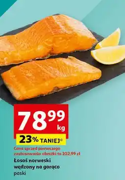 Auchan Łosoś wędzony na gorąco oferta