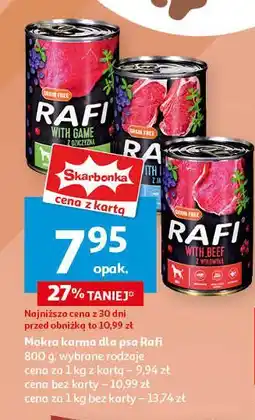 Auchan Karma dla psa z jagnięciną Rafi oferta
