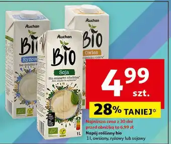 Auchan Napój sojowo owsiany Auchan Bio oferta