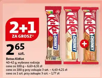 Auchan Baton Kitkat Chunky Peanut Butter oferta
