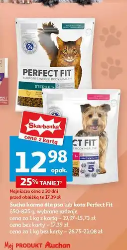 Auchan Karma dla psa adult 1+ xs/s Perfect Fit oferta