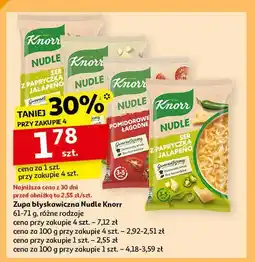 Auchan Pomidorowe łagodne Knorr Nudle oferta