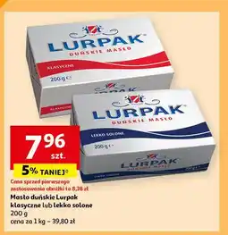 Auchan Masło lekko solone Lurpak oferta